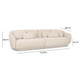 Misty Cream Boucle Modular 4-Seater Sofa | BeBoldFurniture