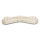 Lulu Cream Boucle Modular Curved Sectional | BeBoldFurniture