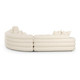 Lulu Cream Boucle Modular Curved Sectional | BeBoldFurniture