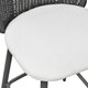 Alexa Black Rattan Performance Fabric Counter Stool | BeBoldFurniture