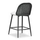 Alexa Black Rattan Performance Fabric Counter Stool | BeBoldFurniture