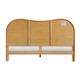 Grappa Natural Wood & Rattan Bed | BeBoldFurniture