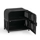 Tina Black Rattan Nightstand | BeBoldFurniture