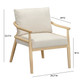 Dixie Cream Performance Corduroy Accent Chair | BeBoldFurniture