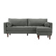 Cave Ash Gray Velvet Sectional | BeBoldFurniture
