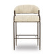 Tatum Cream Textured Performance Boucle Counter Stool | BeBoldFurniture
