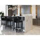 Hart Black Velvet Counter Stool | BeBoldFurniture