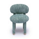 Manu Teal Nubby Performance Fabric Side Chair | BeBoldFurniture