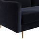 Milan Black Velvet Sofa - Be Bold Furniture