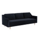 Milan Black Velvet Sofa - Be Bold Furniture