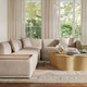 Sylvie Cream Boucle 4-Piece Left Chaise Sectional | BeBoldFurniture