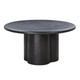 Elika Black Faux Plaster Round Dining Table | BeBoldFurniture