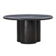 Elika Black Faux Plaster Round Dining Table | BeBoldFurniture