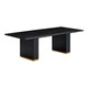 Chelsea Black Oak Rectangular Dining Table | BeBoldFurniture