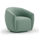 Jordan Sea Blue Velvet Swivel Chair | BeBoldFurniture