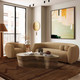 Judy Honey Boucle Swivel Chair | BeBoldFurniture