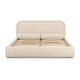 Murielle Taupe Textured Boucle Bed | BeBoldFurniture
