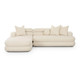 Lulu Cream Boucle Modular LAF Sectional | BeBoldFurniture