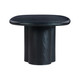 Elika Black Faux Plaster Oval Dining Table | BeBoldFurniture