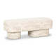 Lena Black and White Jacquard Bench