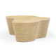 Slab Natural Seagrass Coffee Table | BeBoldFurniture