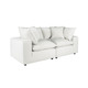 Cali Pearl Performance Fabric Modular Loveseat | BeBoldFurniture