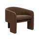 Marla Chocolate Brown Boucle Accent Chair | BeBoldFurniture