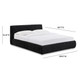 Isla Black Textured Velvet Bed | BeBoldFurniture