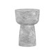 Charra Grey Faux Marble Indoor/Outdoor Side Table | BeBoldFurniture