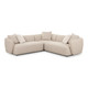 Sylvie Cream Boucle 3-Piece Sectional | BeBoldFurniture