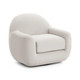 Tiago Cream Velvet Swivel Chair | BeBoldFurniture