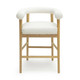 Spara White Performance Vegan Leather Counter Stool | BeBoldFurniture