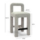 Hazel Grey Boucle Counter Stool | BeBoldFurniture