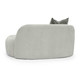 Carraway Grey Upcycled Chenille Loveseat | BeBoldFurniture