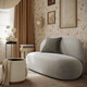 Carraway Grey Upcycled Chenille Loveseat | BeBoldFurniture