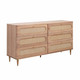 Carmen Cane 6 Drawer Dresser | BeBoldFurniture