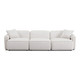 Travie White Sand Performance Corduroy Velvet Modular Sofa | BeBoldFurniture