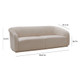 Yara 90.6" Pleated Performance Velvet Sofa