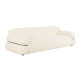 Leyla 98" Cream Performance Boucle Sofa