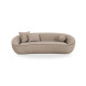 Jenny 98.5" Taupe Performance Faux Mohair Sofa