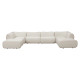 Zenith 8-Piece Contract-Grade Upcycled Fabric Modular U-Sectional