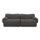 Zenith 80" Contract-Grade Upcycled Fabric Modular Loveseat