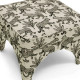 Raji Leopard Performance Jacquard Ottoman