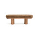 Ollie 48" Contract-Grade Straight Vegan Shearling Bench