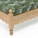 Thelma 56" Leopard Performance Jacquard Fabric Bench