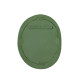 Orpheus 22"X28" Ribbed Forest Green Fiberglass Thick Wall Mirror