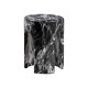 Marisol Black Faux Marble Side Table