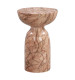 Rue Faux Marble Indoor / Outdoor Round Side Table
