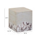 Brut Faux Travertine & Breccia Concrete Indoor/Outdoor Side Table
