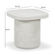 Suraya Indoor/Outdoor Concrete Side Table